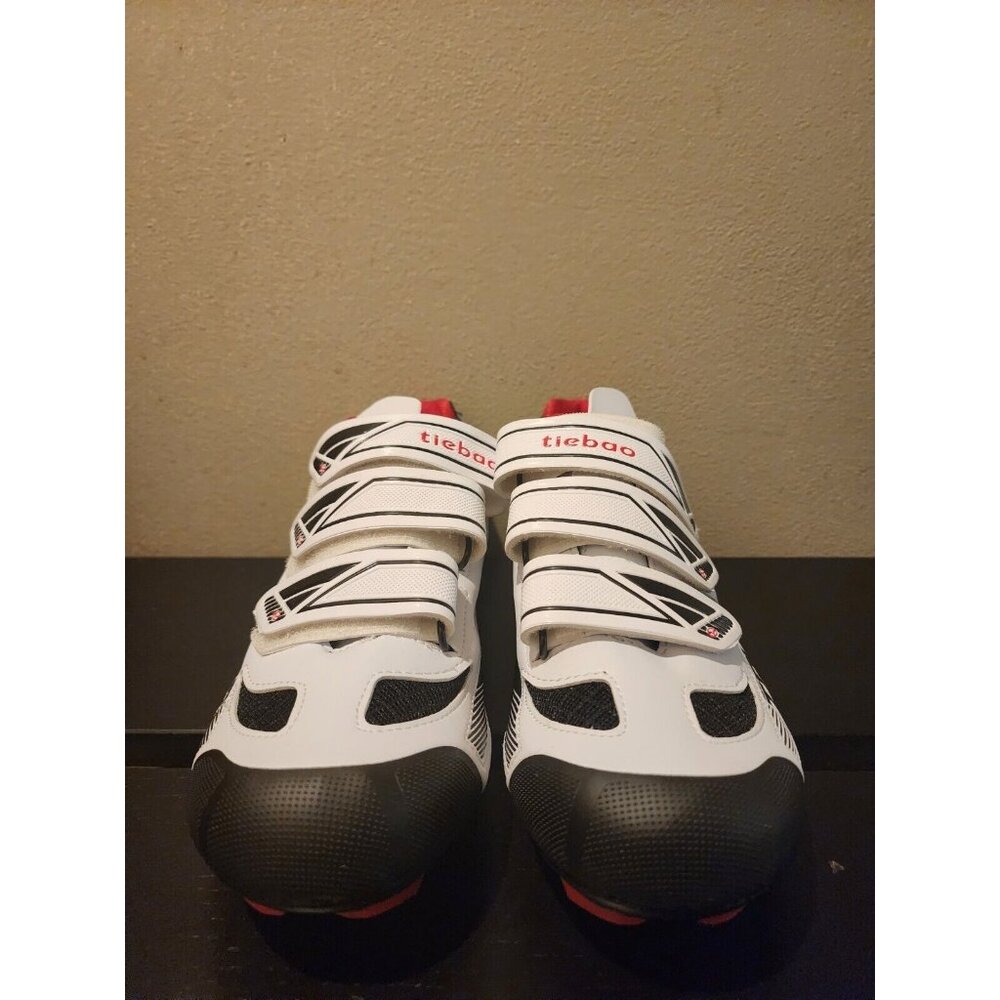 Tiebao Men's Cycling Shoes Size 11 Trumps Black White Red New, No Box